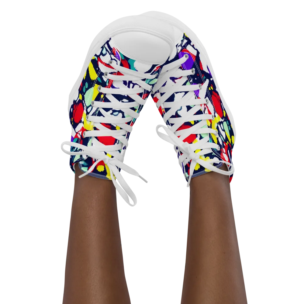 Prism Rumble on Women's High Top Canvas Shoes — Front