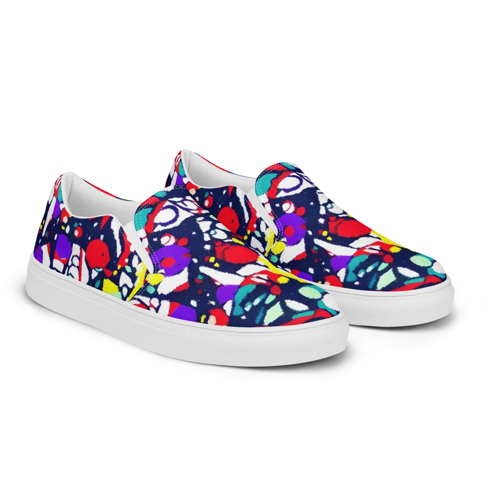 Prism Rumble on Men's Slip-On Canvas Shoes — Right Front