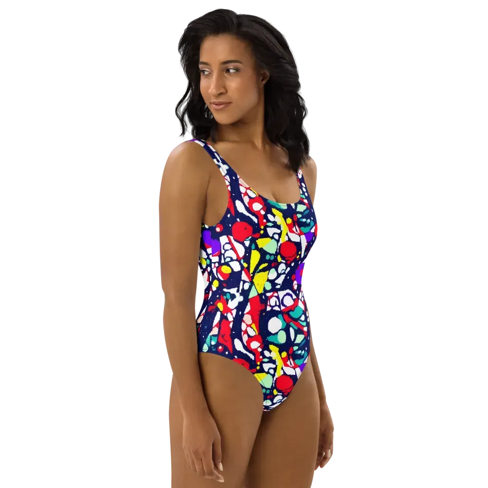 Prism Rumble on One-Piece Swimsuit — Right