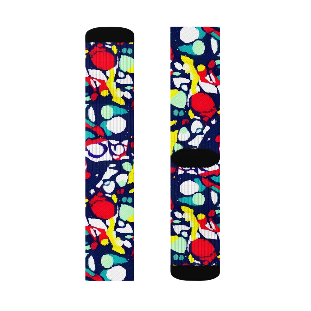 Prism Rumble on Socks — Left Sock