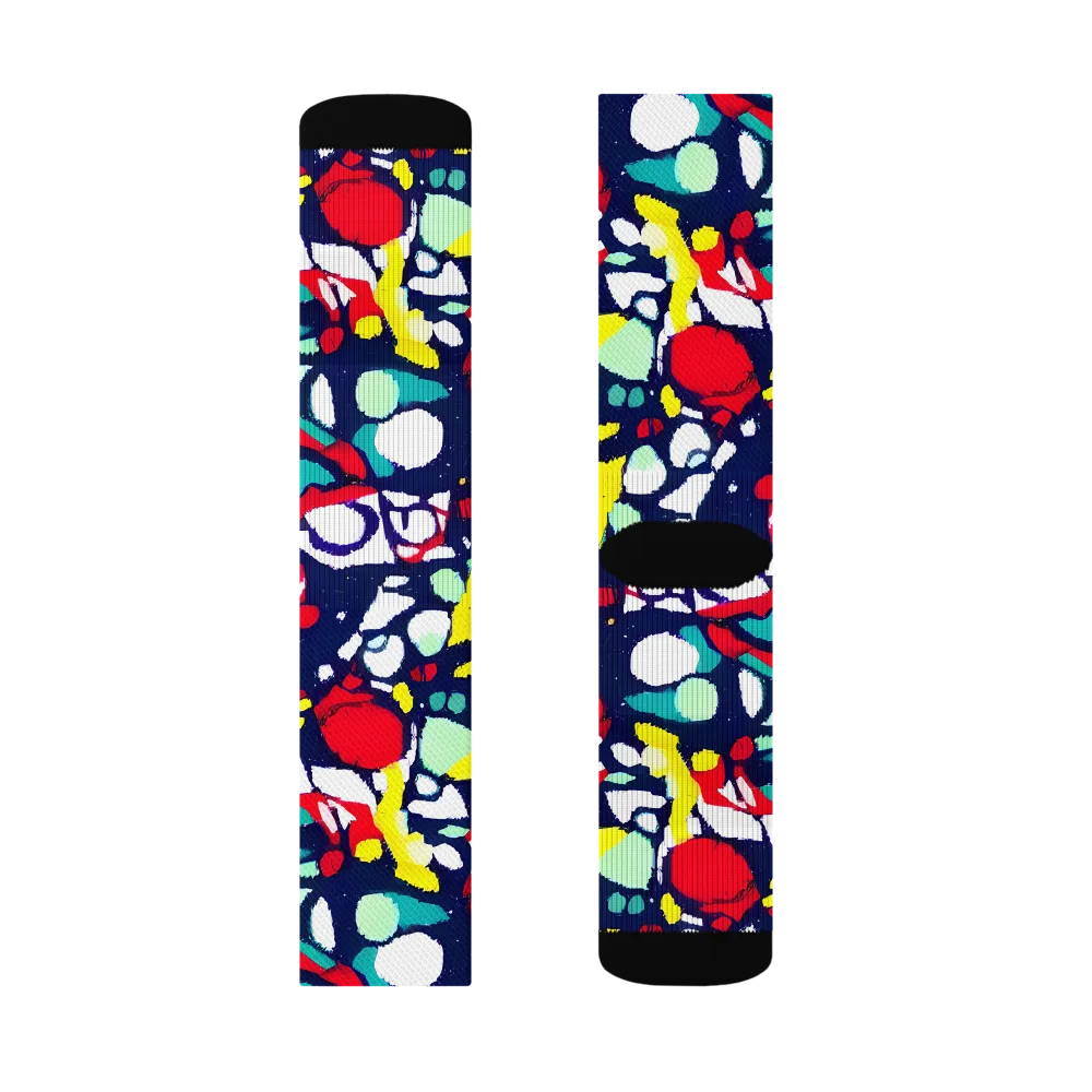 Prism Rumble on Socks — Right Sock
