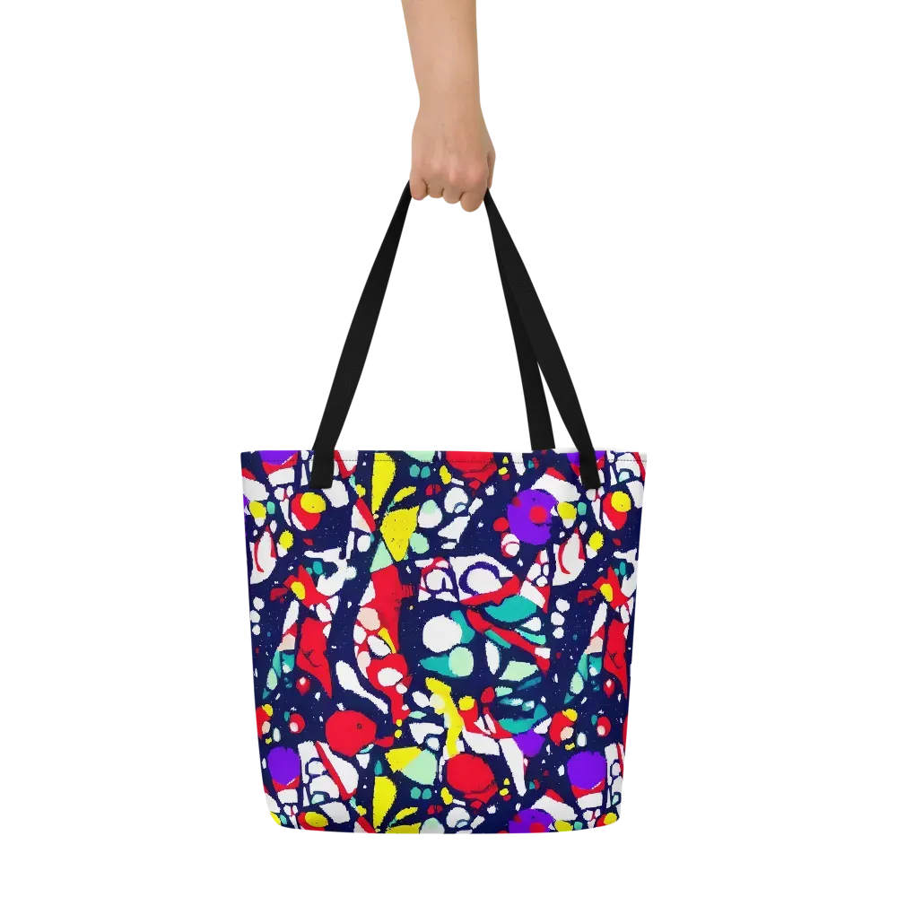 Prism Rumble on Large Tote Bag W/ Pocket — Front