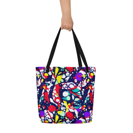 Prism Rumble on a Large Tote Bag W/ Pocket