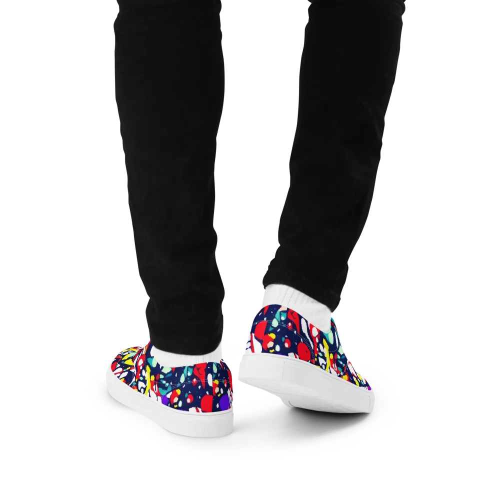 Prism Rumble on Men's Lace-Up Canvas Shoes — Back