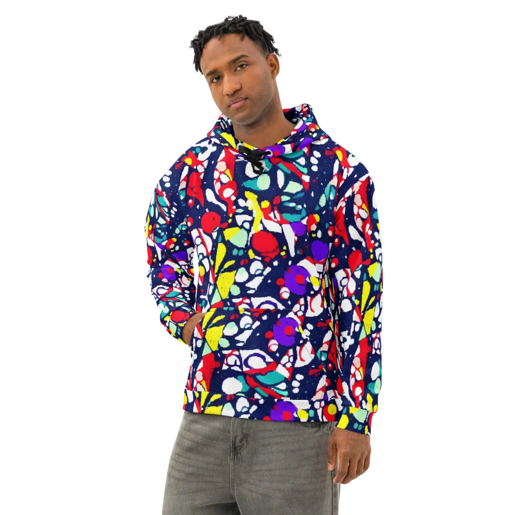 Prism Rumble on Cotton Hoodie — Left Front
