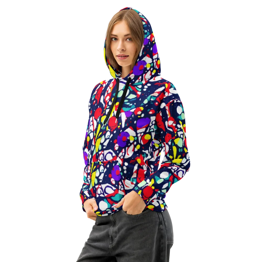 Prism Rumble on Cotton Hoodie — Left Front