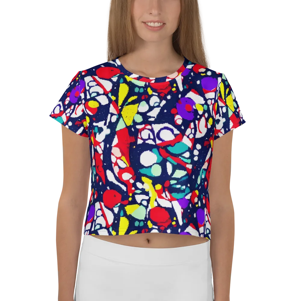 Prism Rumble on Crop Tee — Front
