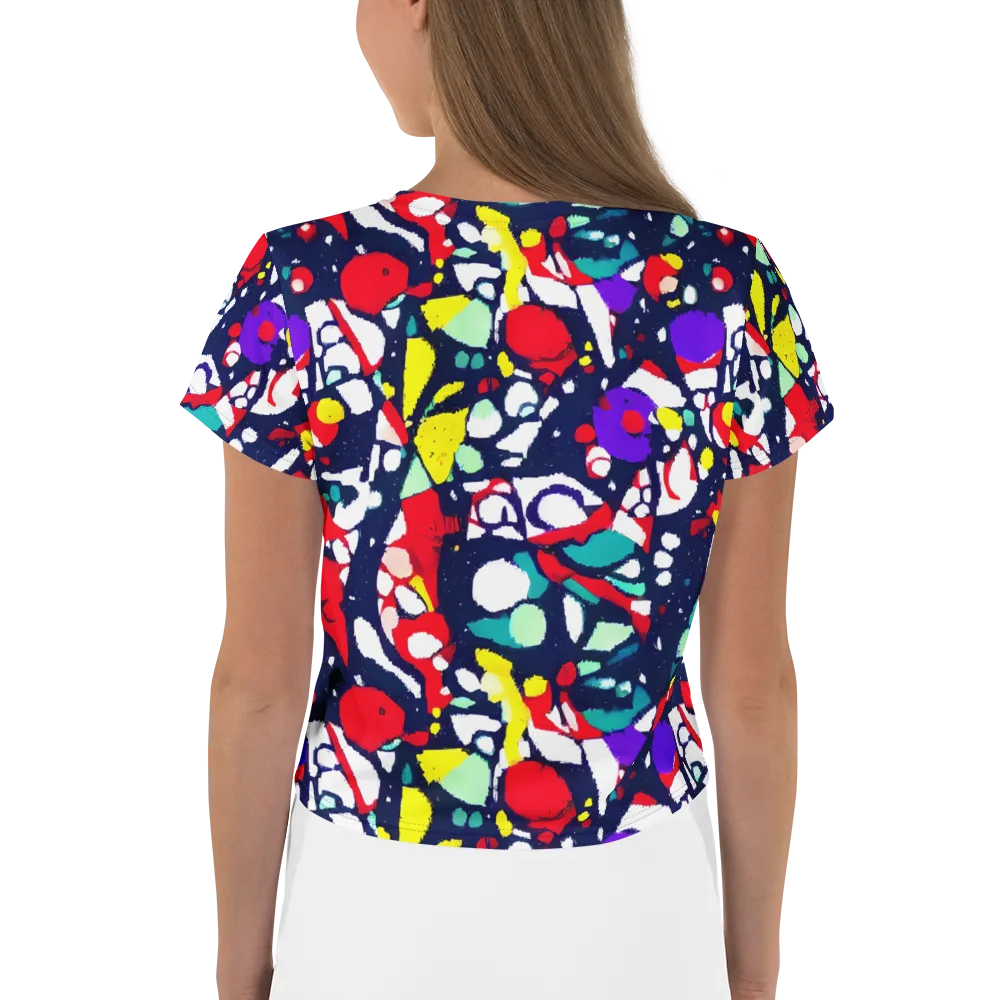 Prism Rumble on Crop Tee — Back