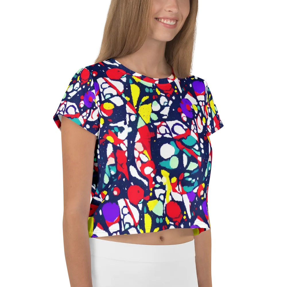 Prism Rumble on Crop Tee — Right