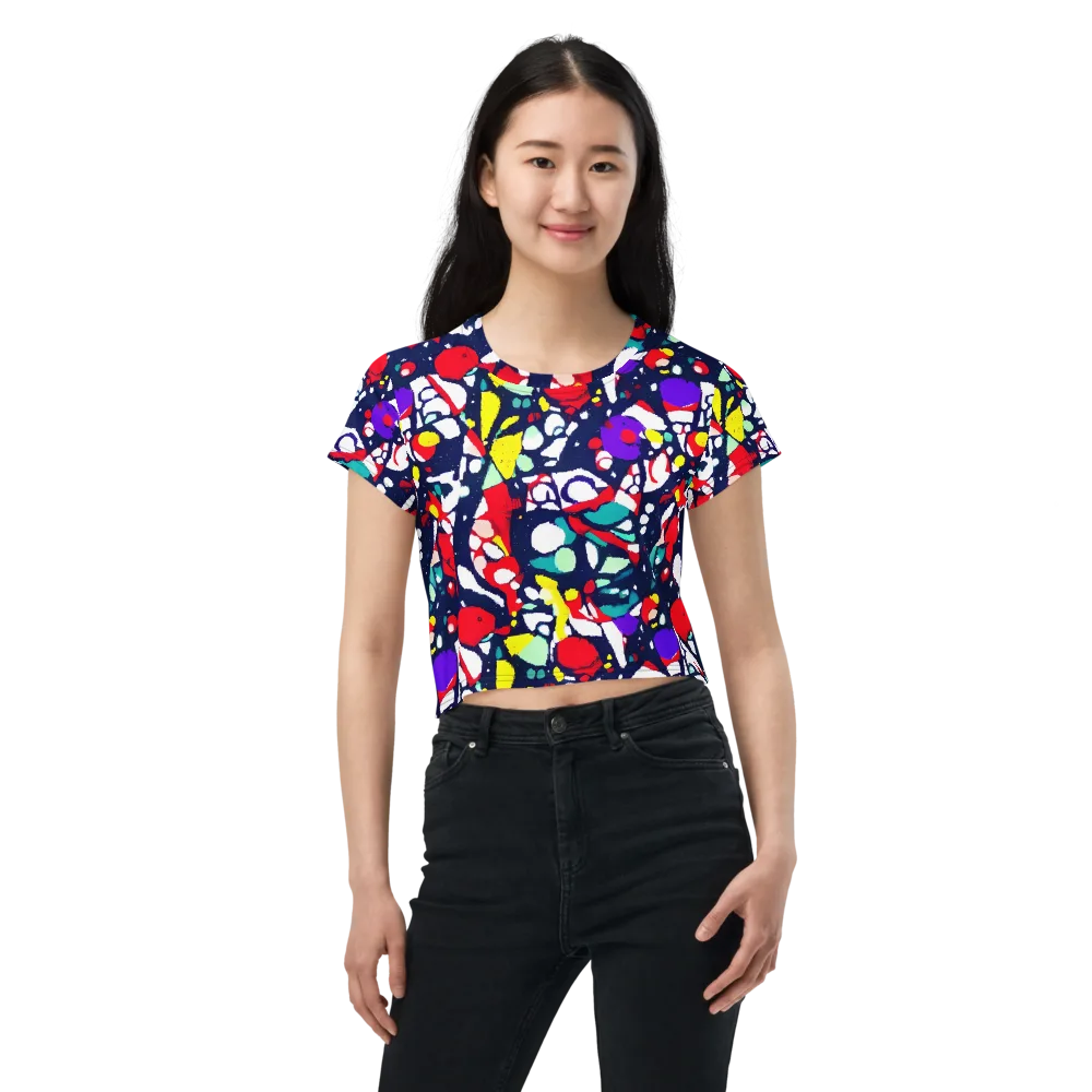 Prism Rumble on Crop Tee — Front