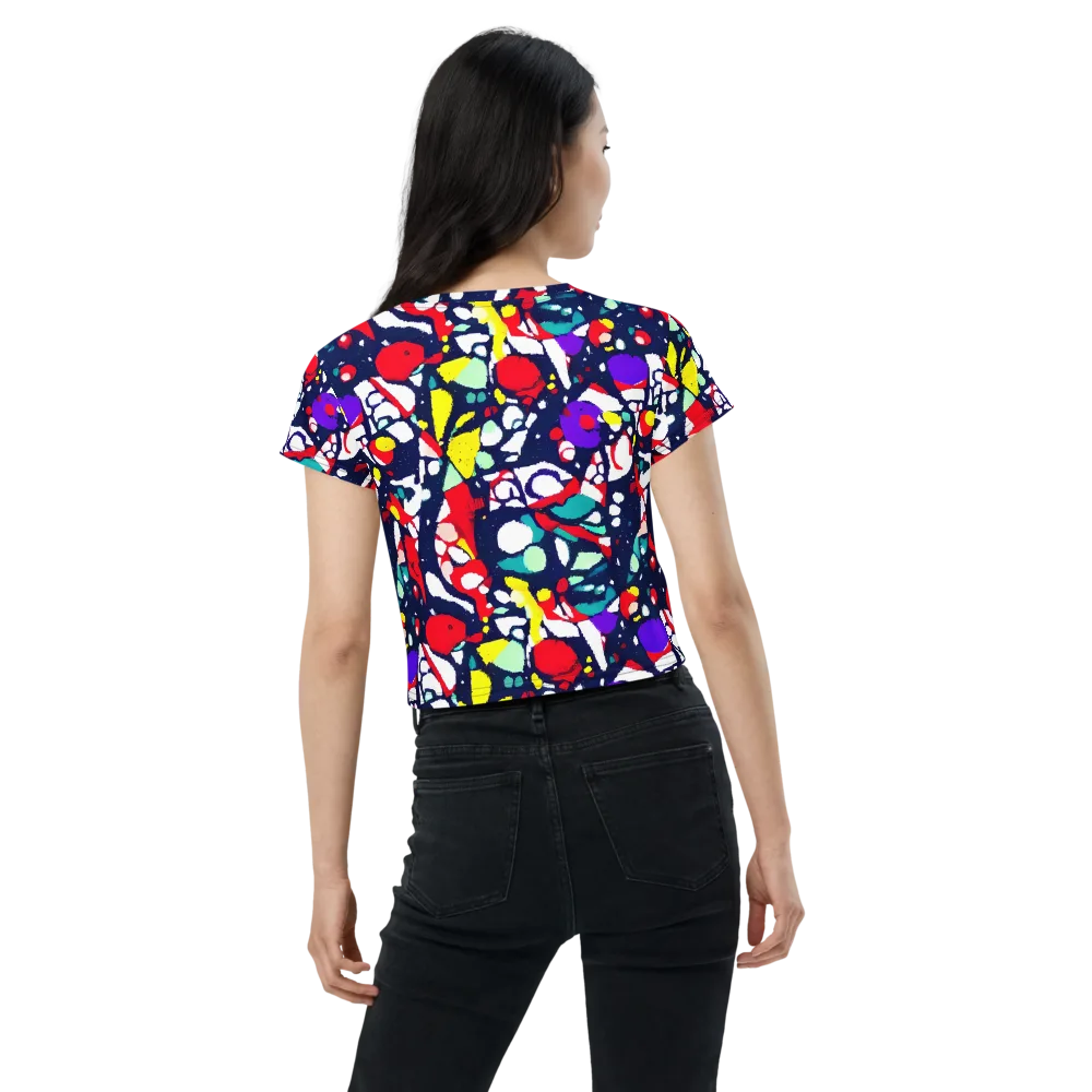 Prism Rumble on Crop Tee — Back