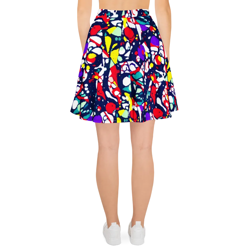 Prism Rumble on Skater Skirt — Back
