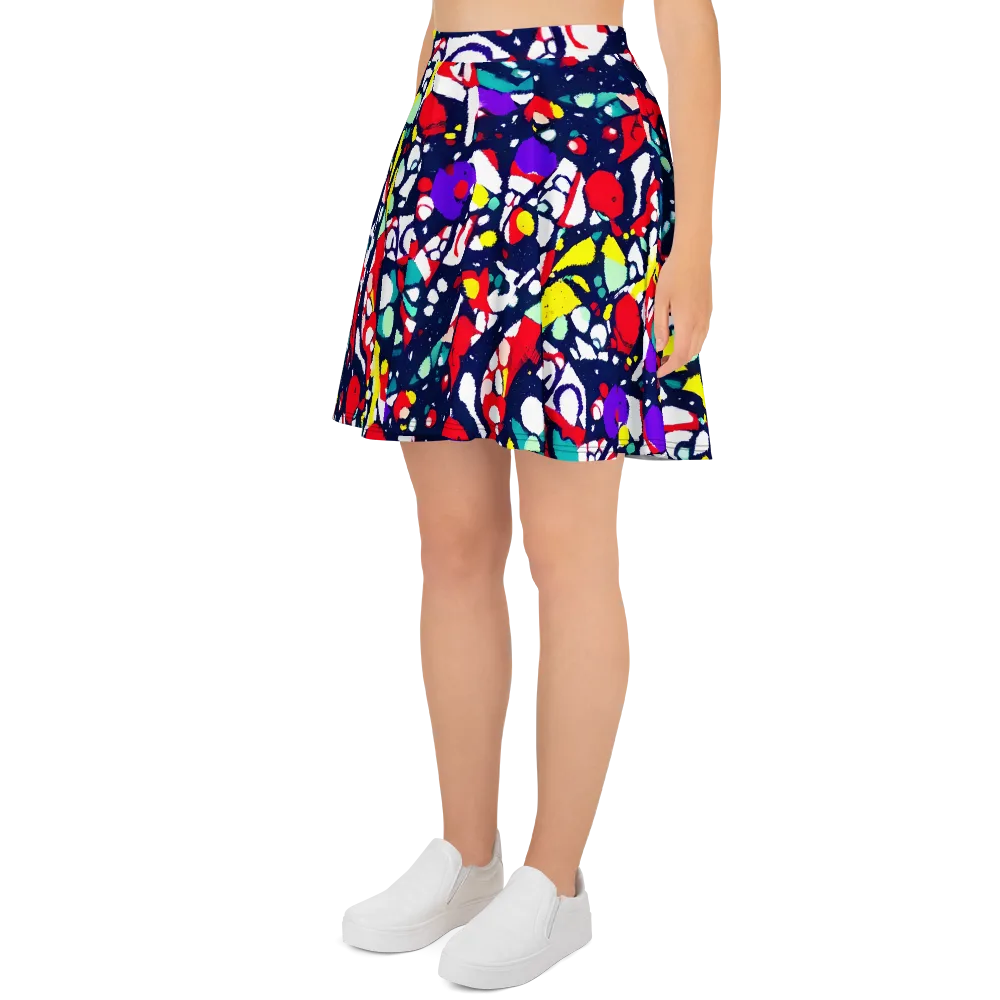 Prism Rumble on Skater Skirt — Left