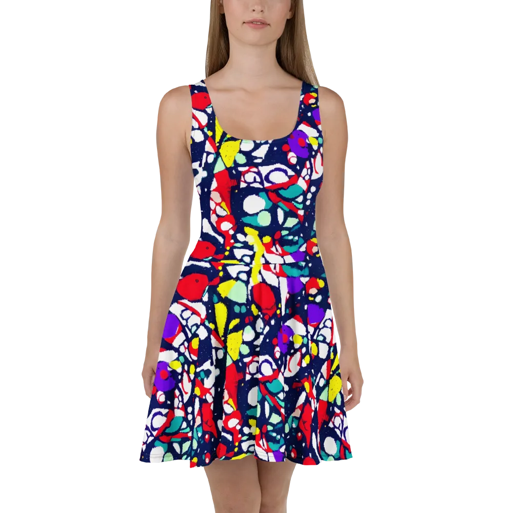 Prism Rumble on Skater Dress — Front