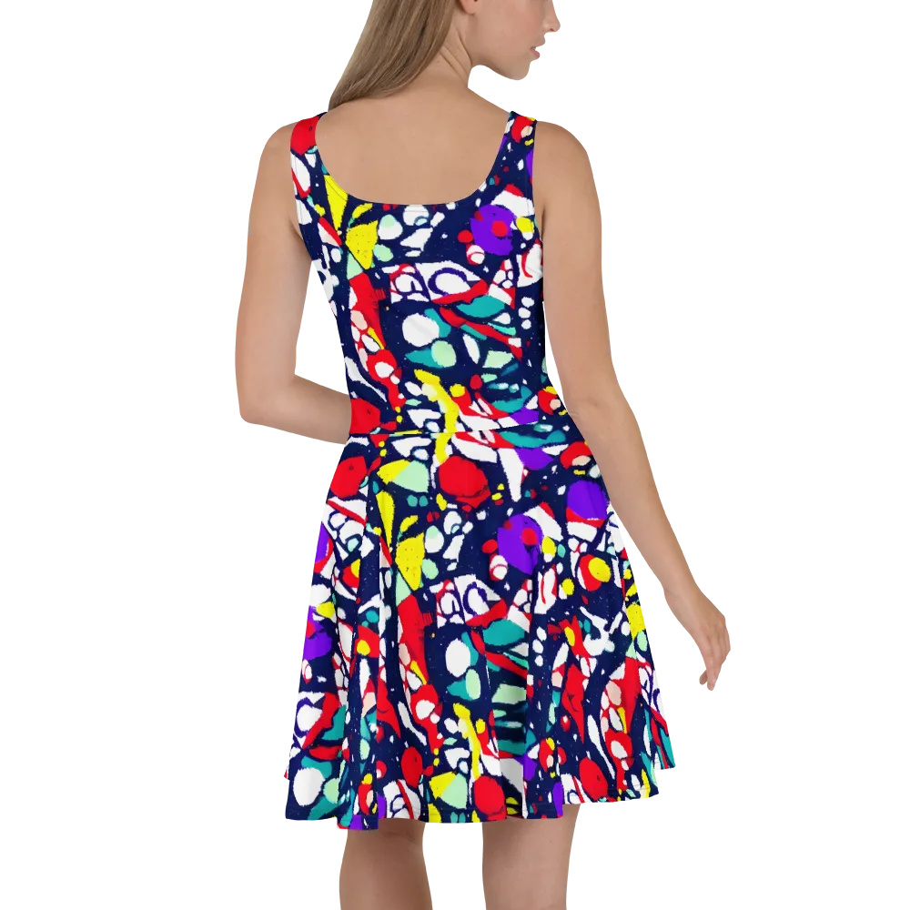 Prism Rumble on Skater Dress — Back