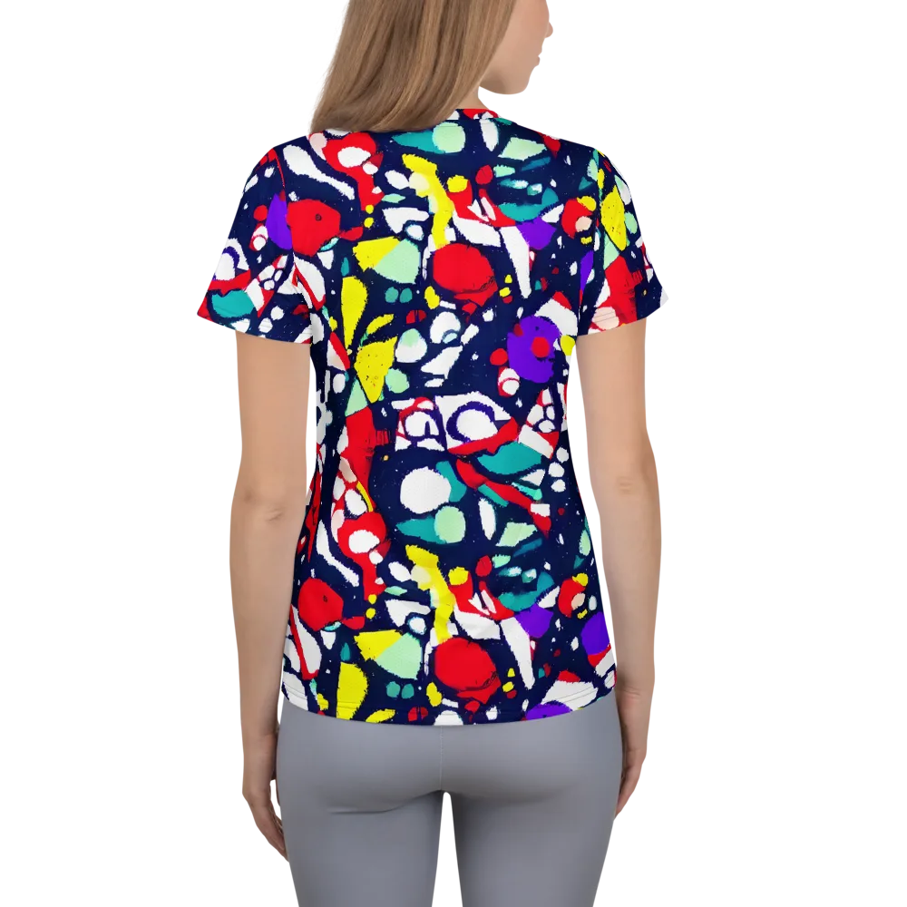 Prism Rumble on Women's Athletic T-Shirt — Back