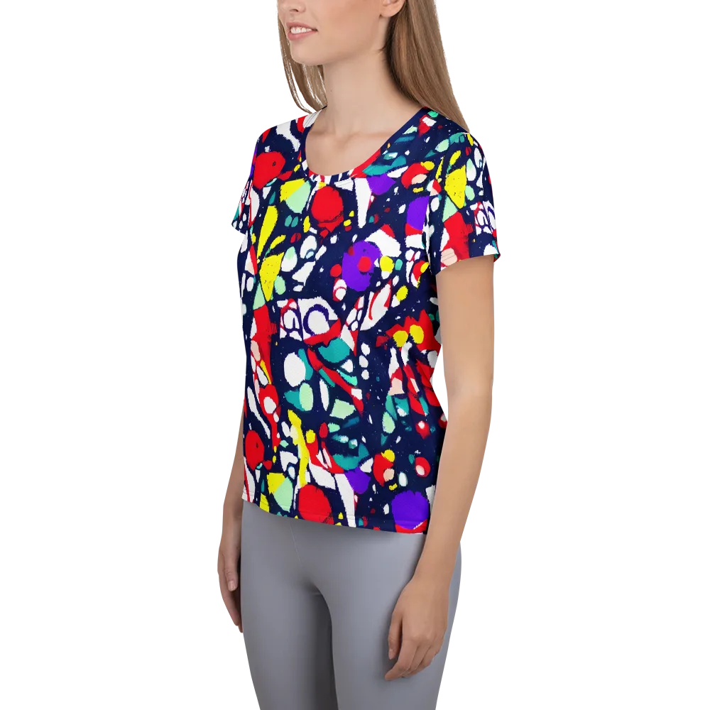 Prism Rumble on Women's Athletic T-Shirt — Left