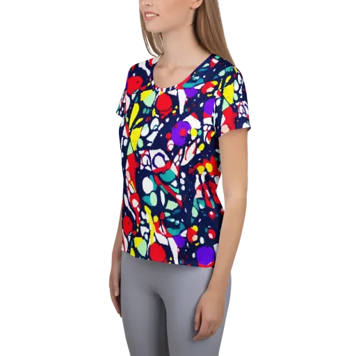 Prism Rumble on a Women's Athletic T-Shirt