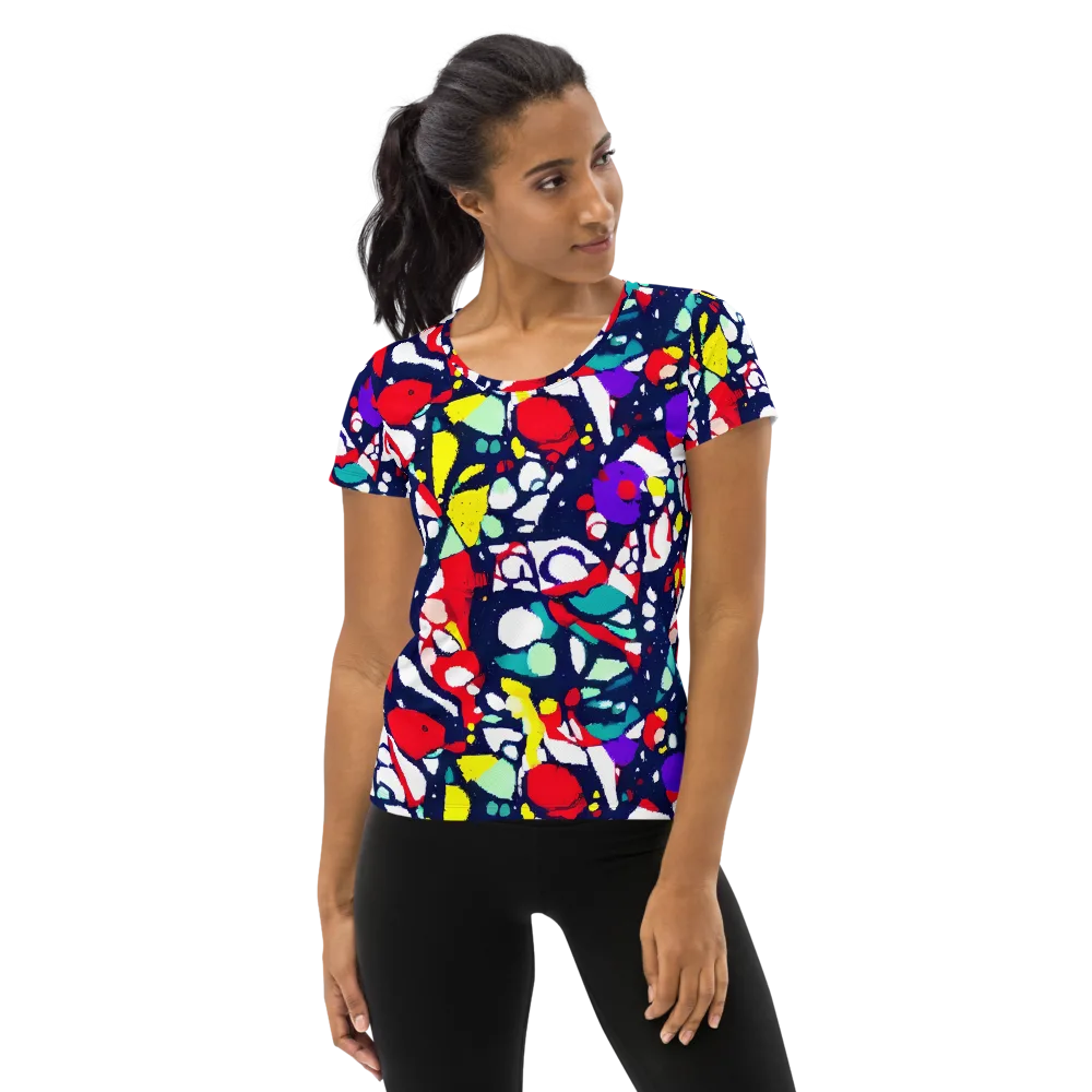 Prism Rumble on Women's Athletic T-Shirt — Front