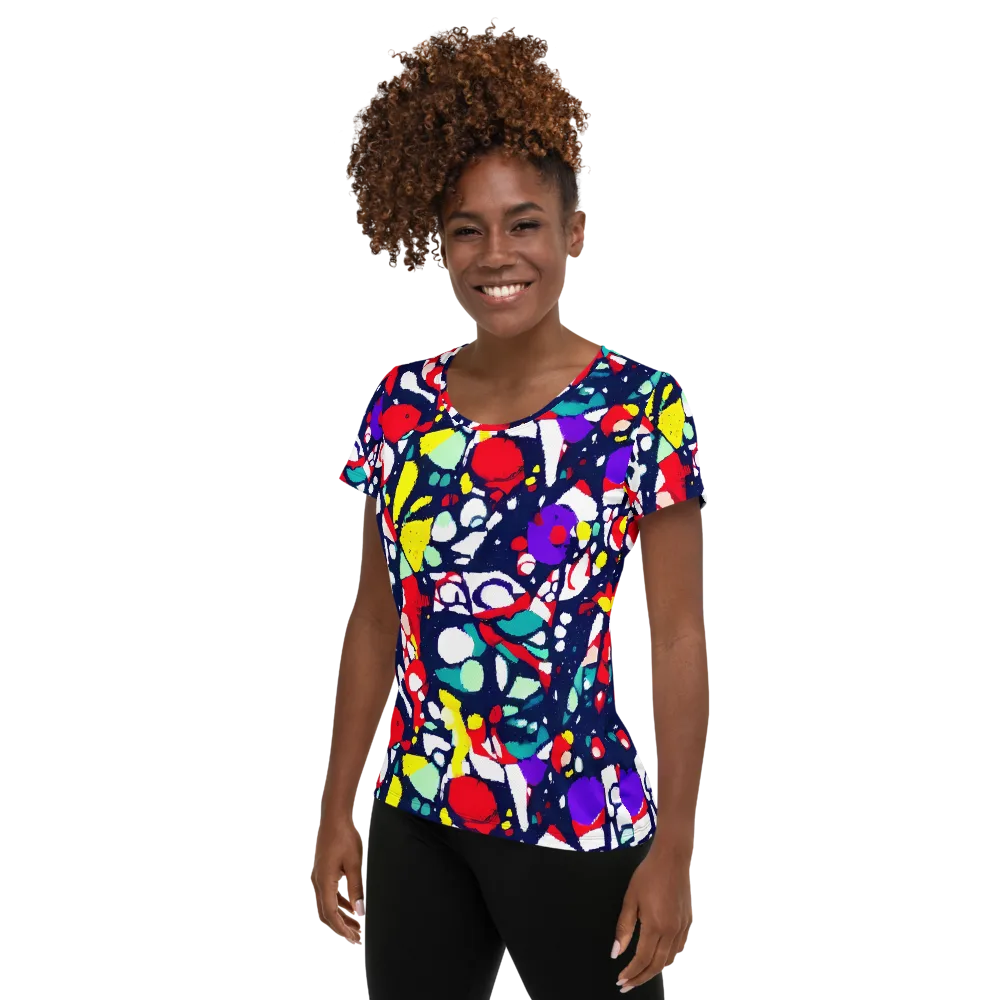 Prism Rumble on Women's Athletic T-Shirt — Left