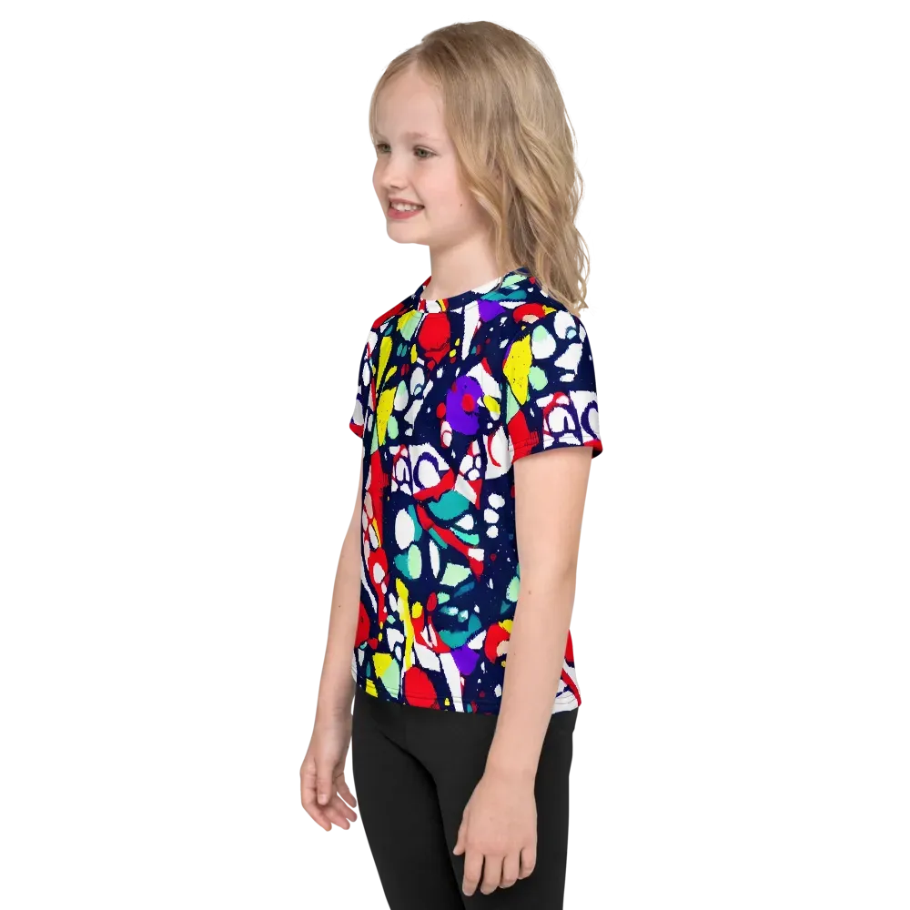 Prism Rumble on Kids Crew Neck T-Shirt — Left