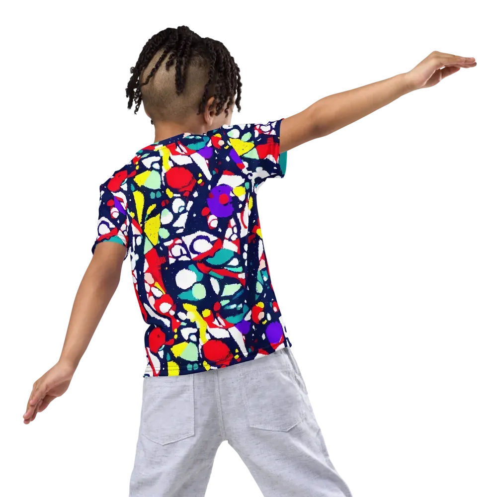 Prism Rumble on Kids Crew Neck T-Shirt — Back
