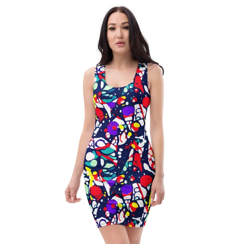 Prism Rumble on Bodycon Dress — Front