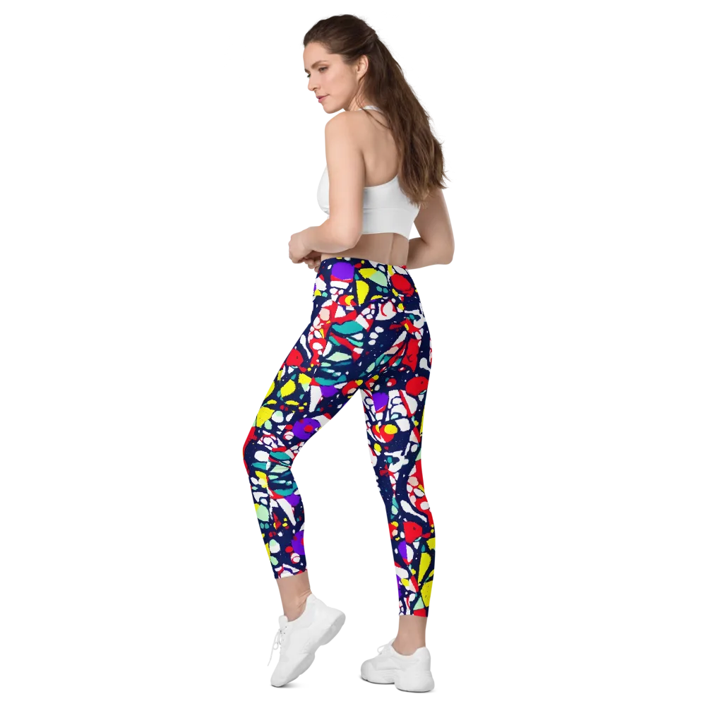 Prism Rumble on Leggings with Pockets — Left Back