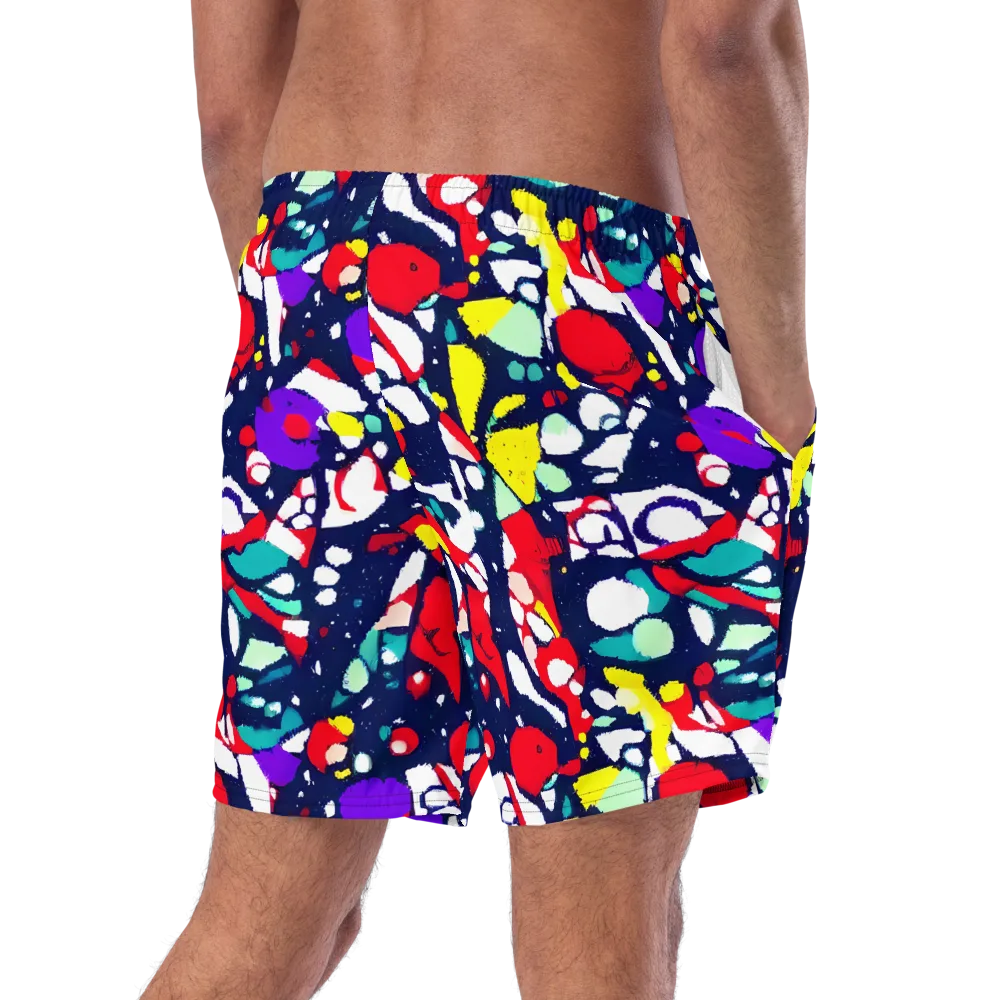 Prism Rumble on Swim Trunks — Right Back