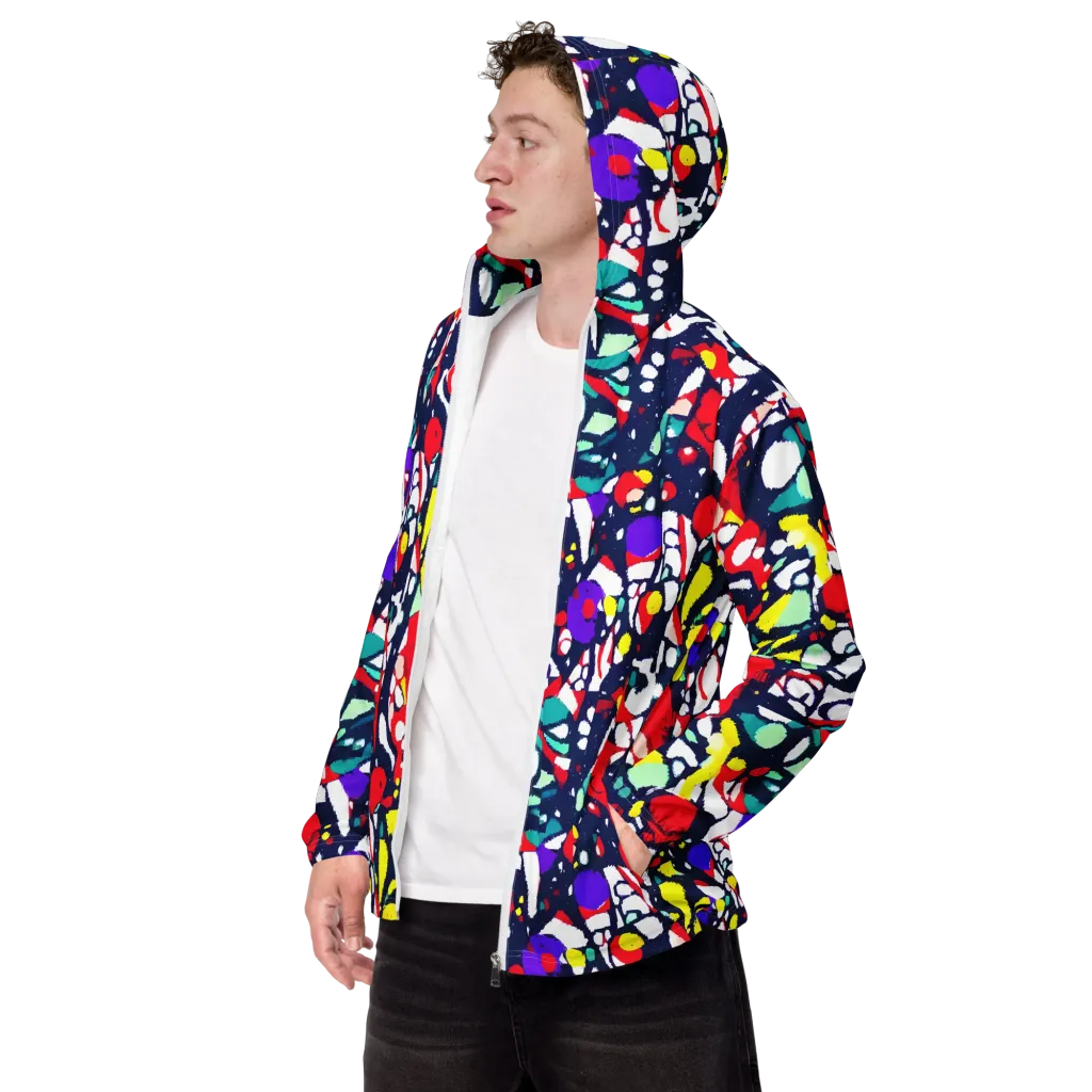 Prism Rumble on Men's Windbreaker — Left Front