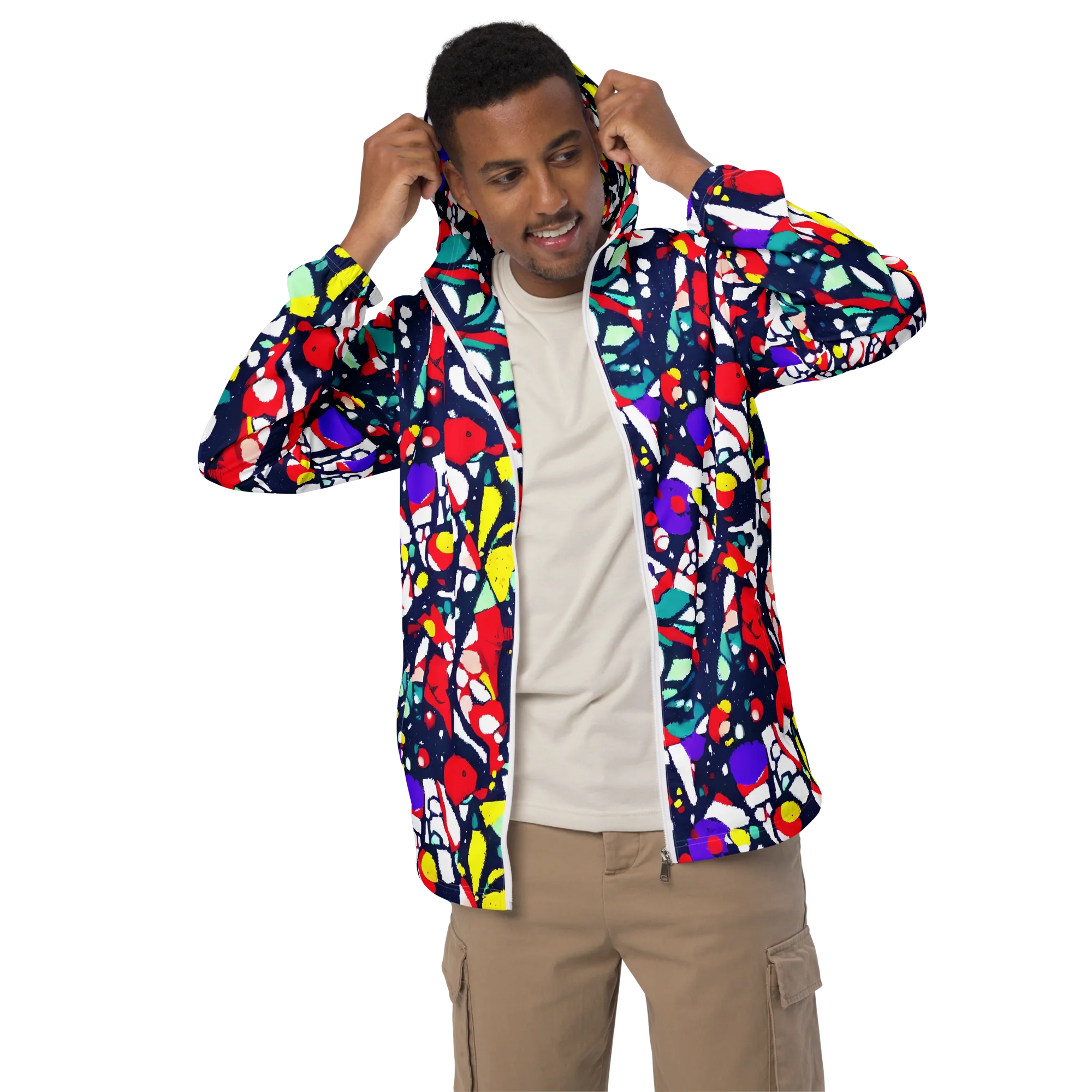 Prism Rumble on Men's Windbreaker — Front
