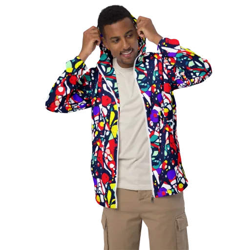 Prism Rumble on a Men's Windbreaker