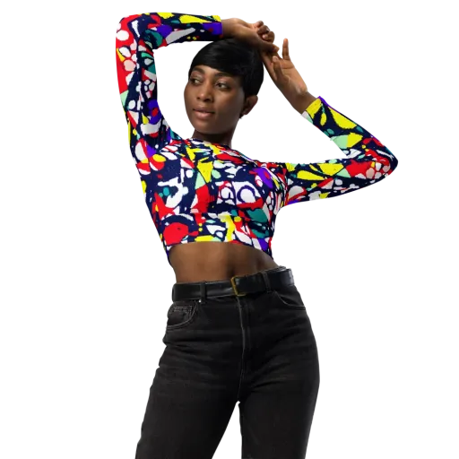 Prism Rumble on a Long Sleeve Crop Top