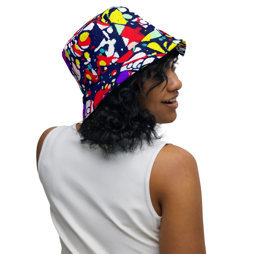 Prism Rumble on Reversible Bucket Hat — Right Outside