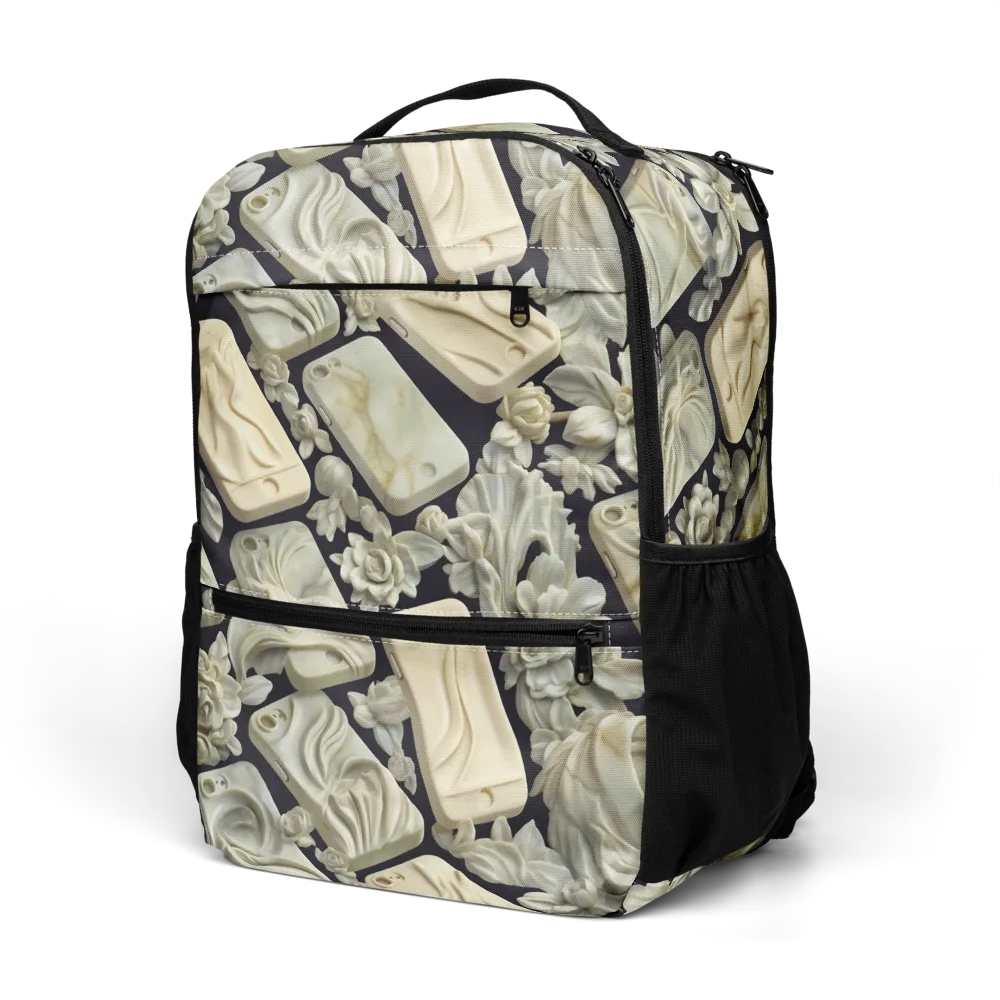 Ivory Icon on Utility Backpack — Left Front