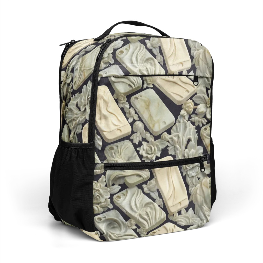 Ivory Icon on Utility Backpack — Right Front