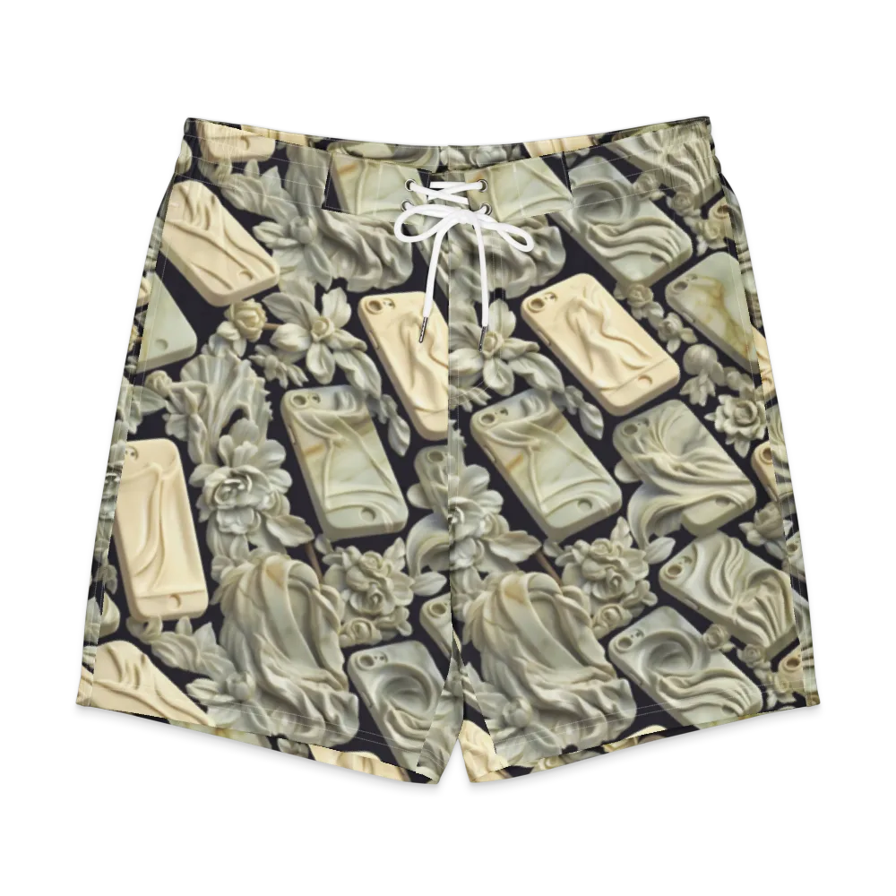 Ivory Icon on Men's Board Shorts — Front