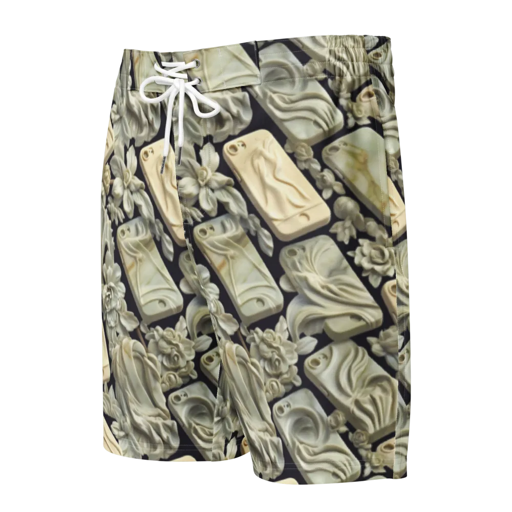 Ivory Icon on Men's Board Shorts — Front