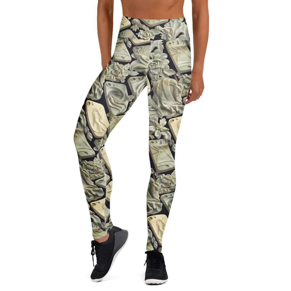 Ivory Icon on Yoga Leggings — Front