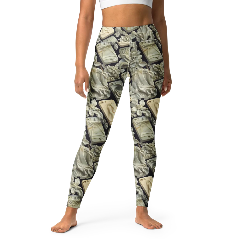 Ivory Icon on Yoga Leggings — Front