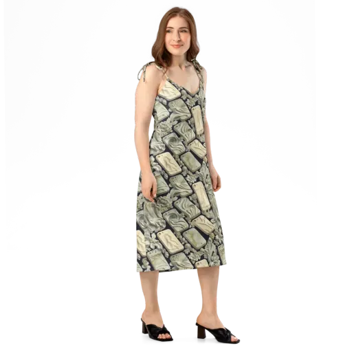Ivory Icon on a Slip Dress
