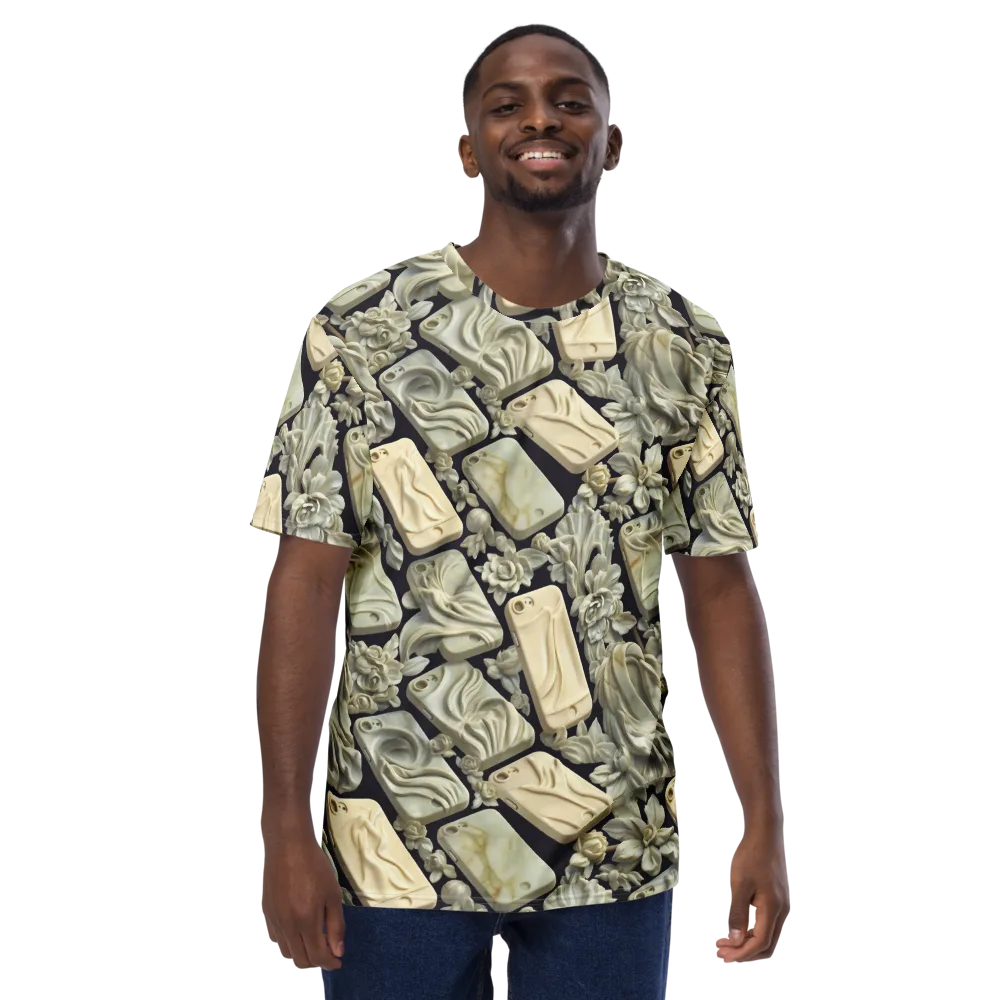 Ivory Icon on Men's Crew Neck T-Shirt — Front