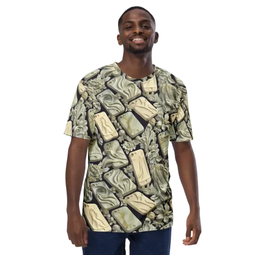 Ivory Icon on a Men's Crew Neck T-Shirt