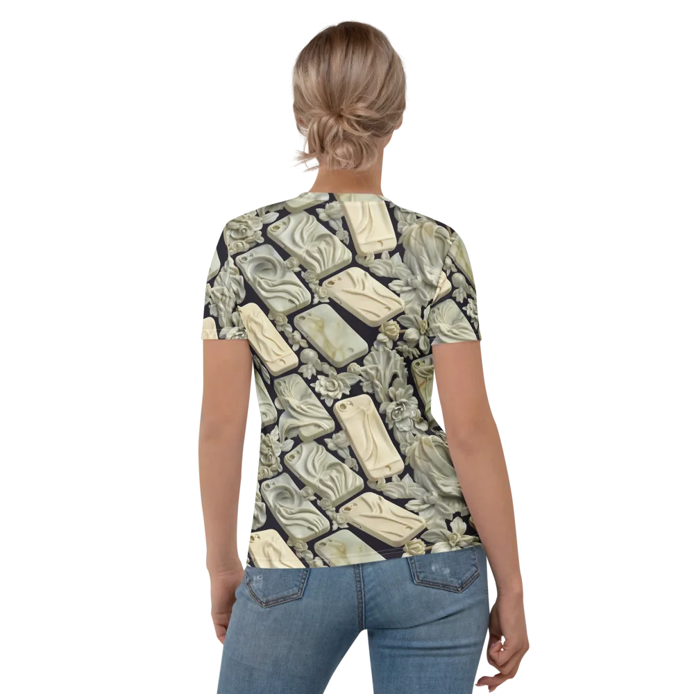 Ivory Icon on Women's Crew Neck T-Shirt — Back