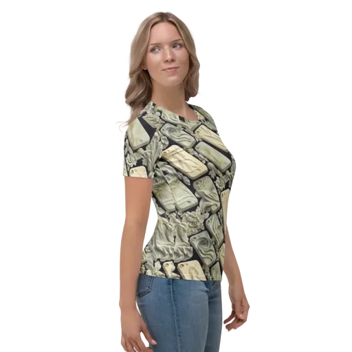 Ivory Icon on a Women's Crew Neck T-Shirt