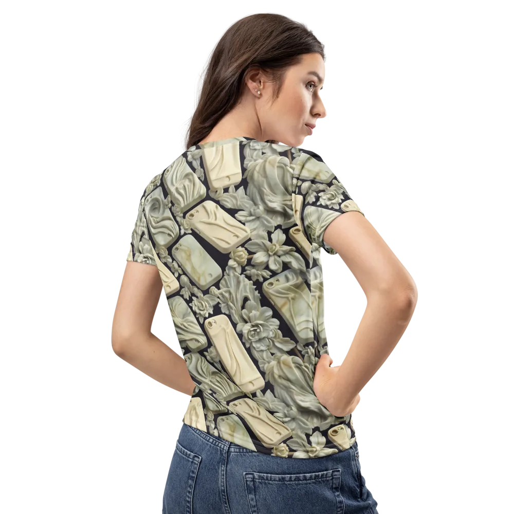 Ivory Icon on Women's Crew Neck T-Shirt — Back
