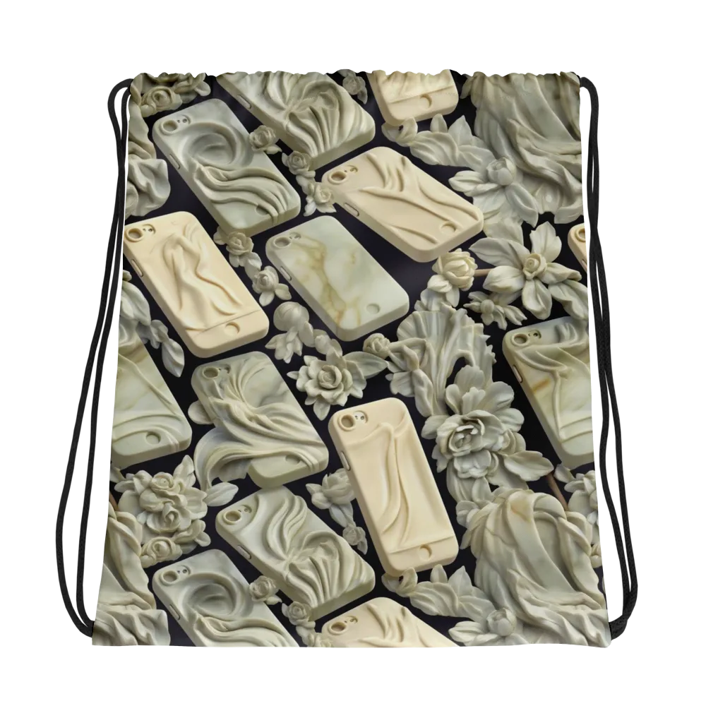 Ivory Icon on Drawstring Bag — Photo