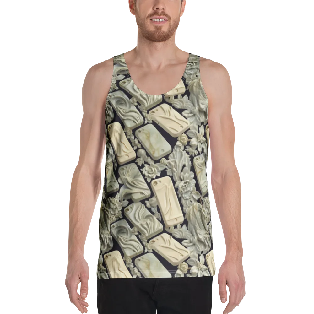 Ivory Icon on Men's Tank Top — Front