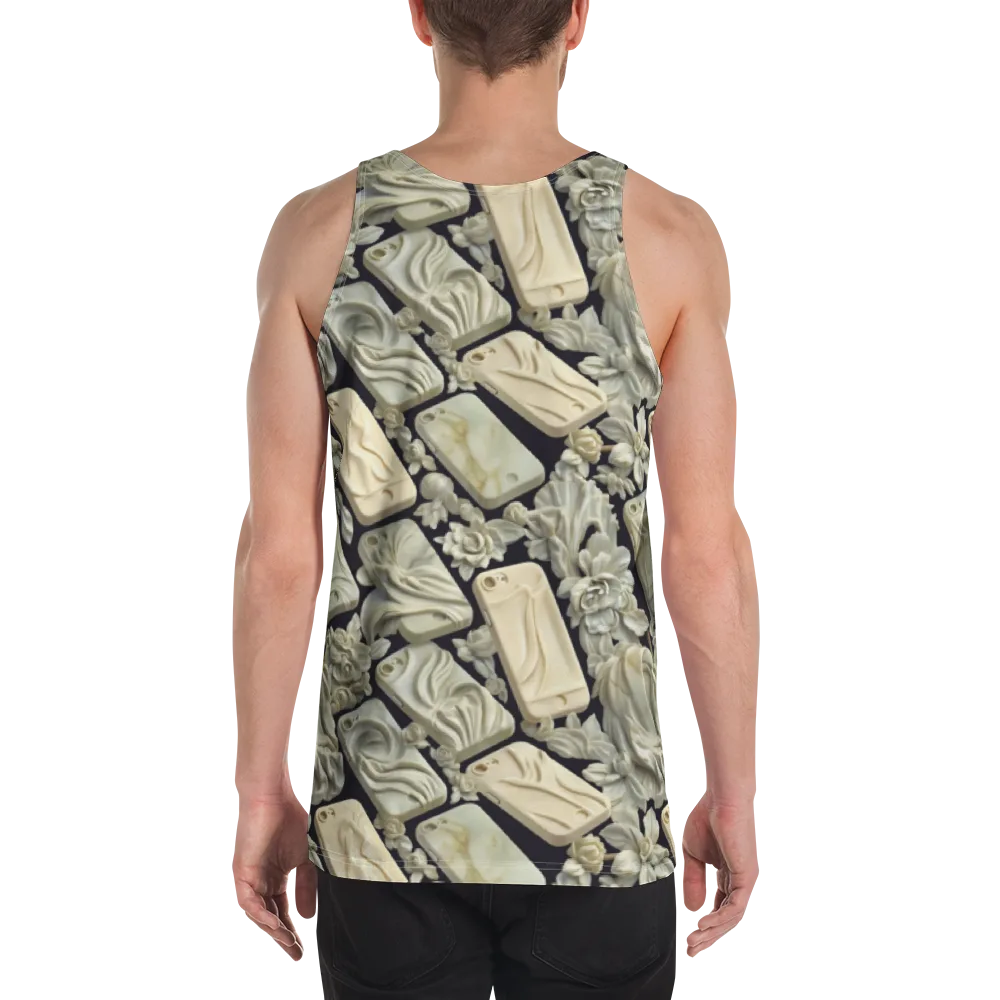 Ivory Icon on Men's Tank Top — Back
