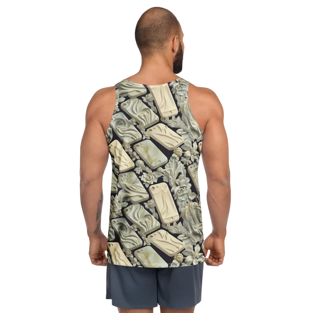Ivory Icon on Men's Tank Top — Back